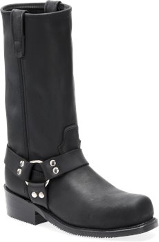 Black Double H Boot 12 Inch Domestic ST Harness Boot